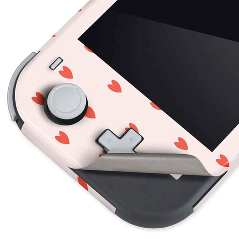 Pink and Red Hearts Nintendo Switch Lite Skin